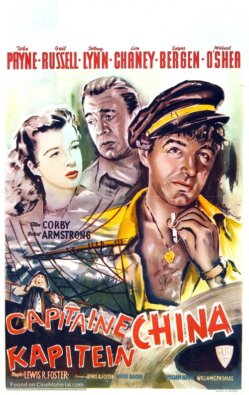 Captain China - Belgian Movie Poster