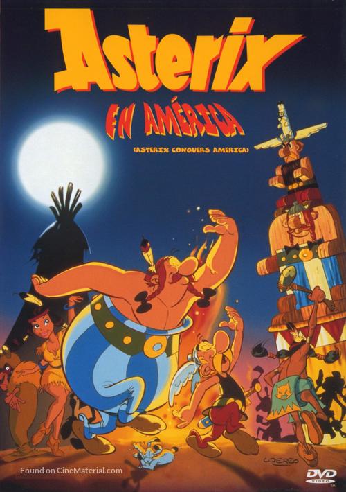 Asterix in Amerika - Spanish DVD movie cover