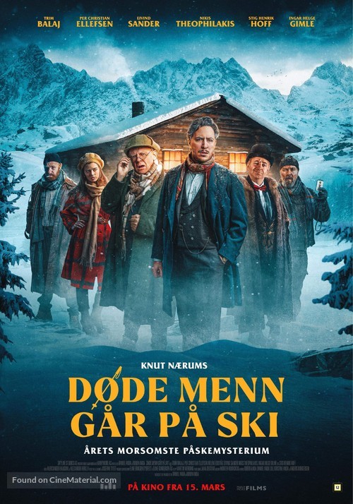 D&oslash;de menn g&aring;r p&aring; ski - Norwegian Movie Poster