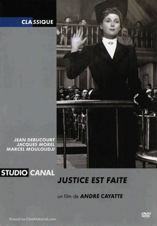 Justice est faite - French DVD movie cover