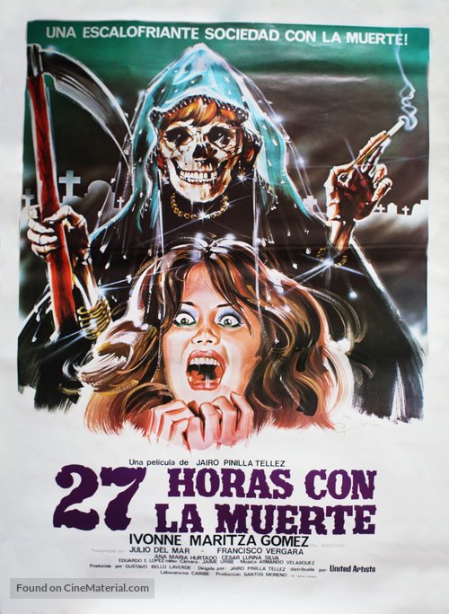 27 horas con la muerte - Colombian Movie Poster