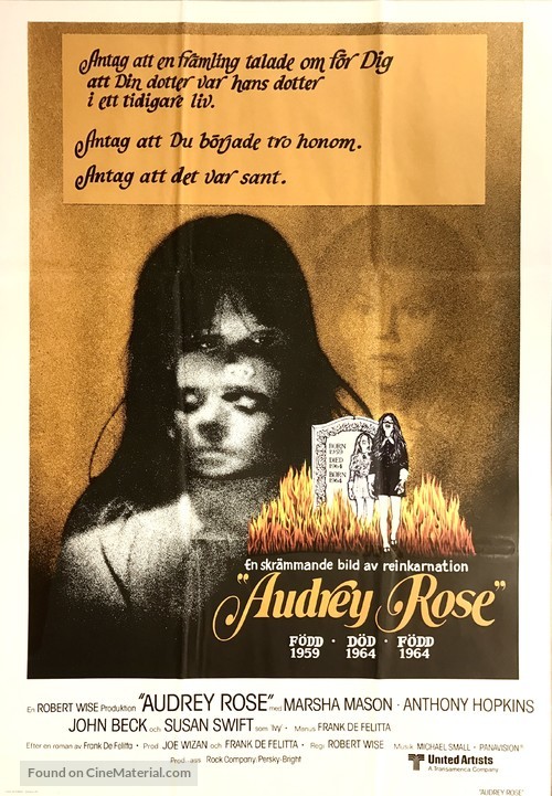 Audrey Rose - Swedish Movie Poster