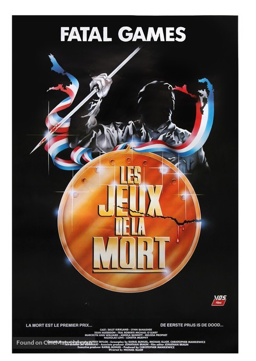 Fatal Games - Belgian Movie Poster