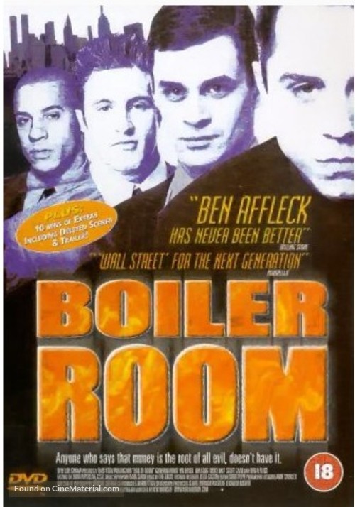 Boiler Room - British DVD movie cover
