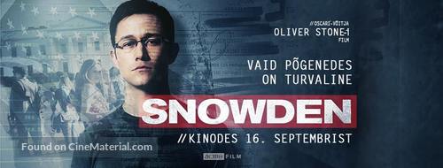 Snowden - Estonian poster