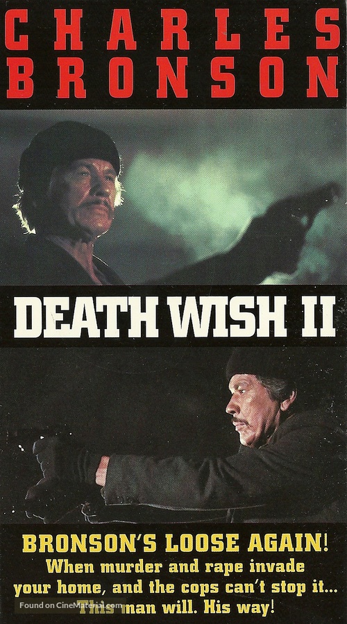 Death Wish II - VHS movie cover