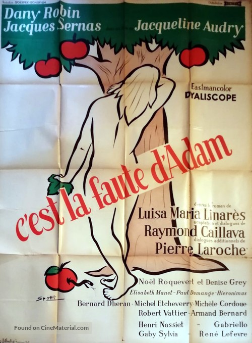 C&#039;est la faute d&#039;Adam - French Movie Poster