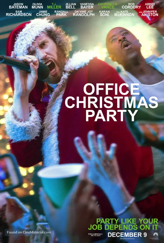 “office christmas party” sends out character posters Office Christmas Party (2016) movie poster