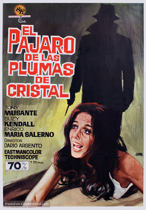 L&#039;uccello dalle piume di cristallo - Spanish Movie Poster