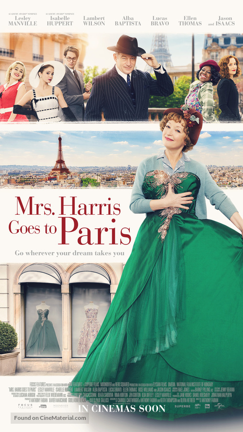 Mrs. Harris Goes to Paris - International Movie Poster