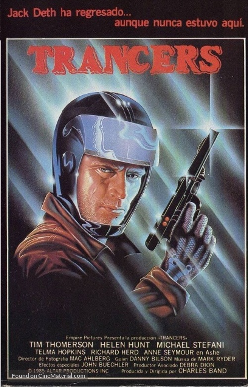 Trancers - Spanish VHS movie cover