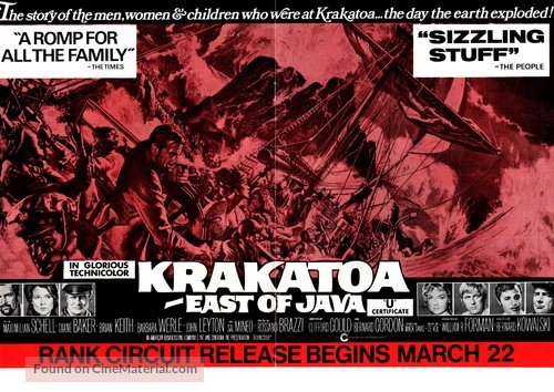 Krakatoa, East of Java - British Movie Poster