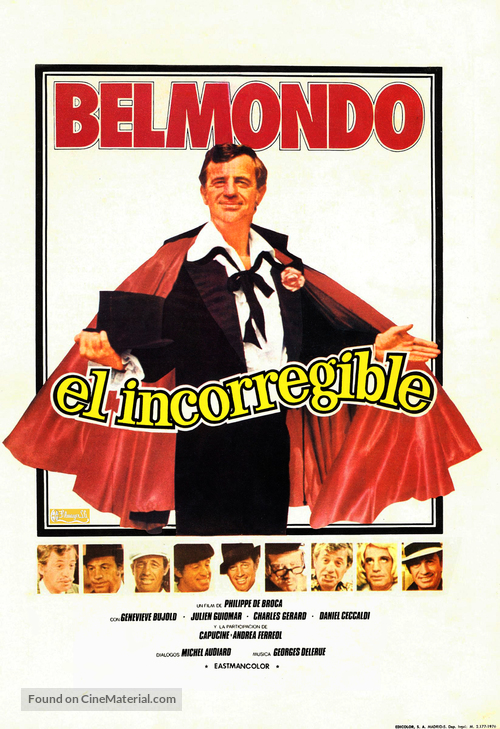 L&#039;incorrigible - Spanish Movie Poster