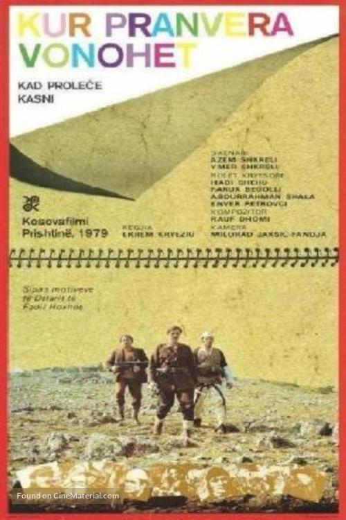 Kur pranvera vonohet - Yugoslav Movie Poster