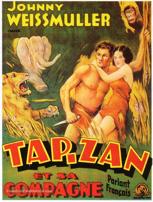 Tarzan and His Mate - Belgian Movie Poster