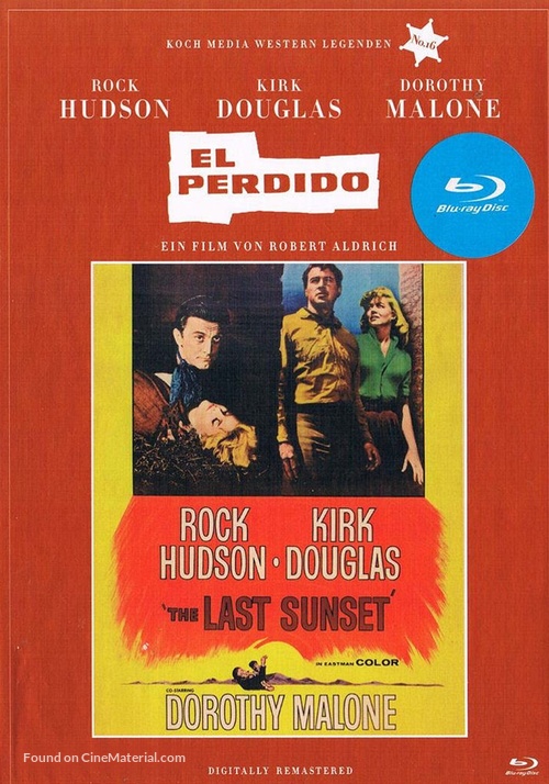 The Last Sunset - German Blu-Ray movie cover