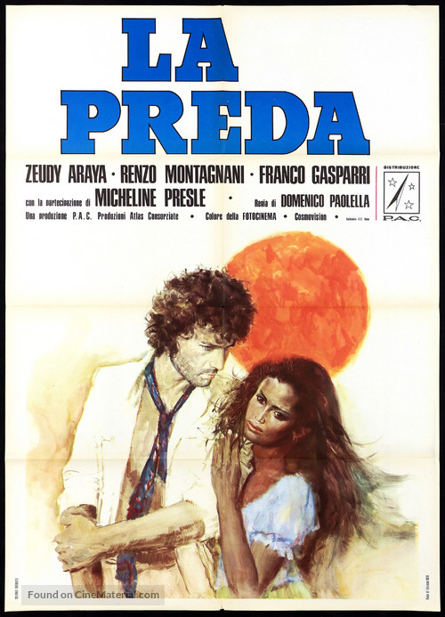 La preda - Italian Movie Poster
