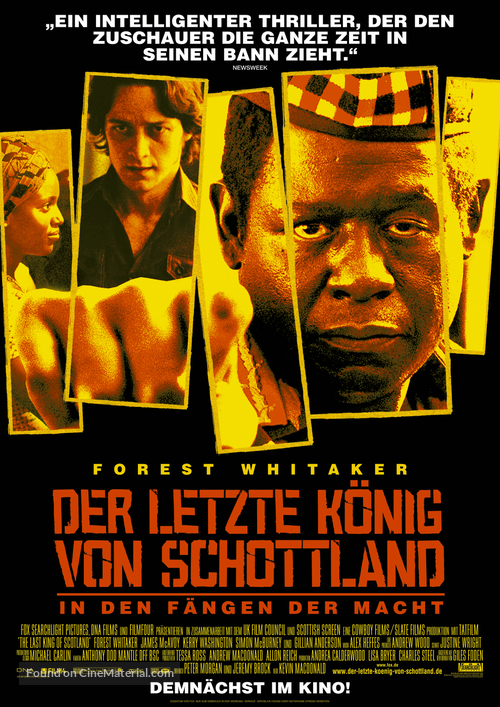 The Last King of Scotland - German Movie Poster