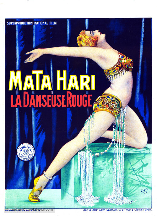Mata Hari, die rote T&auml;nzerin - Belgian Movie Poster