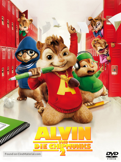 Alvin and the Chipmunks: The Squeakquel - German DVD movie cover