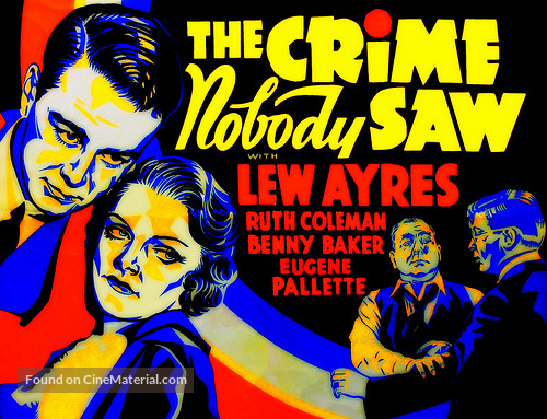 The Crime Nobody Saw - Movie Poster