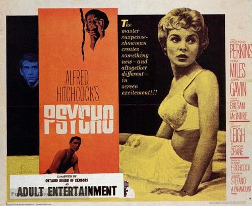 Psycho - Canadian Movie Poster