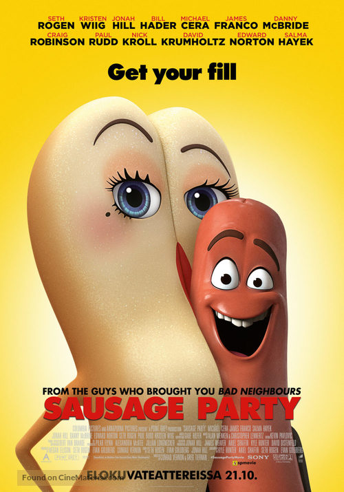 Sausage Party - Finnish Movie Poster