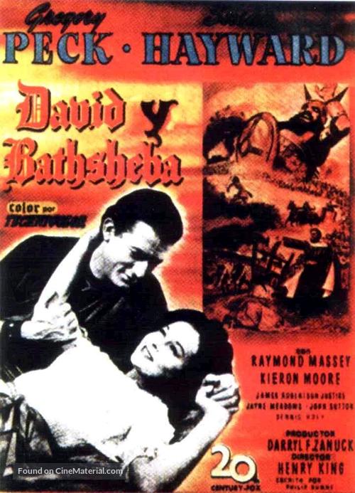 David and Bathsheba - Spanish Movie Poster