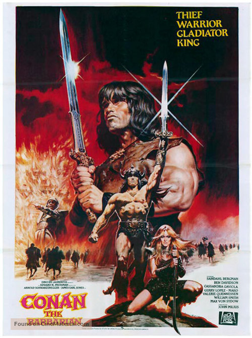 Conan The Barbarian - British Movie Poster