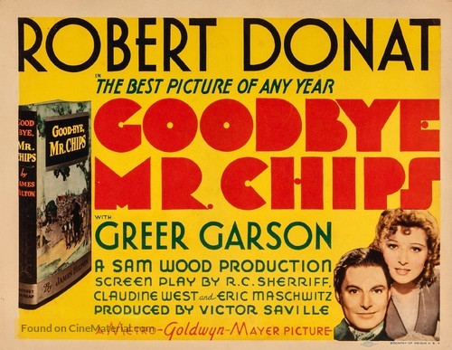 Goodbye, Mr. Chips - Movie Poster
