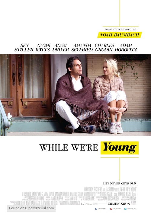 While We&#039;re Young - Canadian Movie Poster