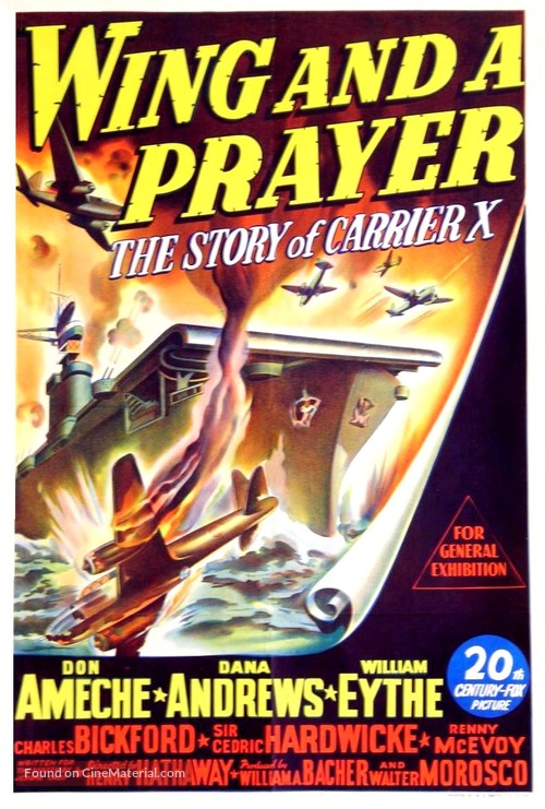 Wing and a Prayer - Australian Movie Poster