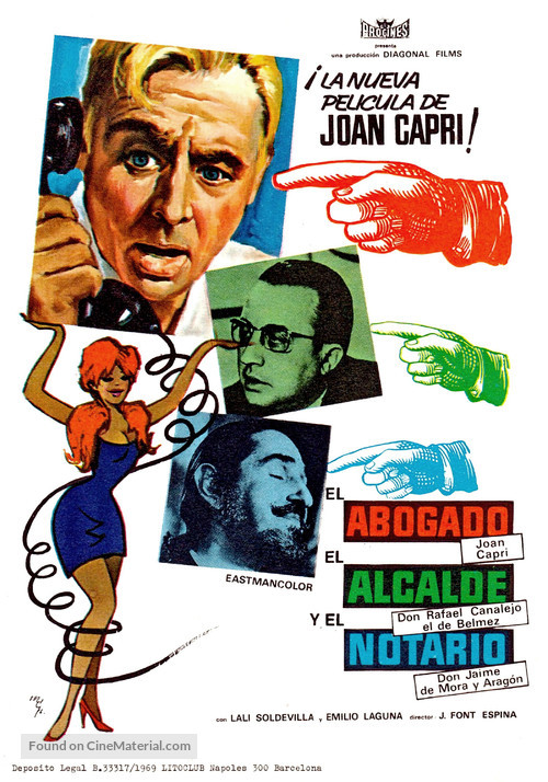 El abogado, el alcalde y el notario - Spanish Movie Poster