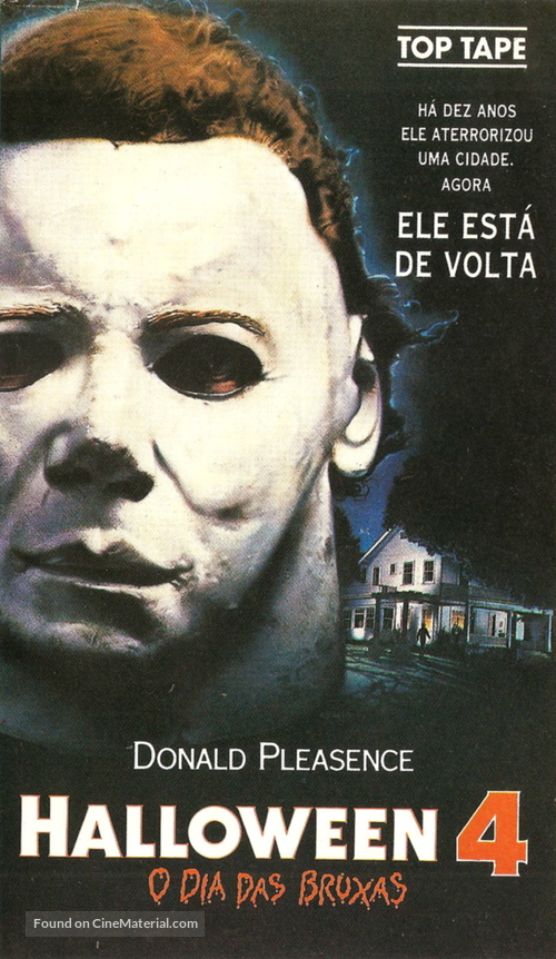 Halloween 4: The Return of Michael Myers - Brazilian VHS movie cover