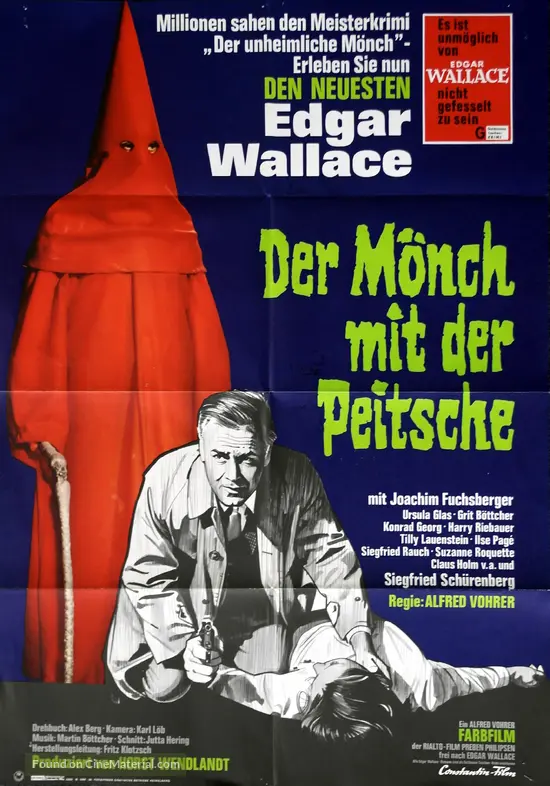 Der Mönch mit der Peitsche (1967) German movie poster Der Mönch mit der Peitsche (1967) German movie poster