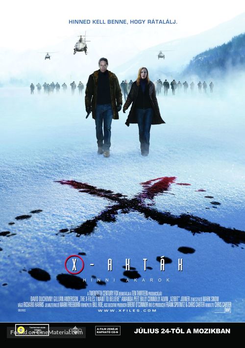 The X Files: I Want to Believe - Hungarian Movie Poster