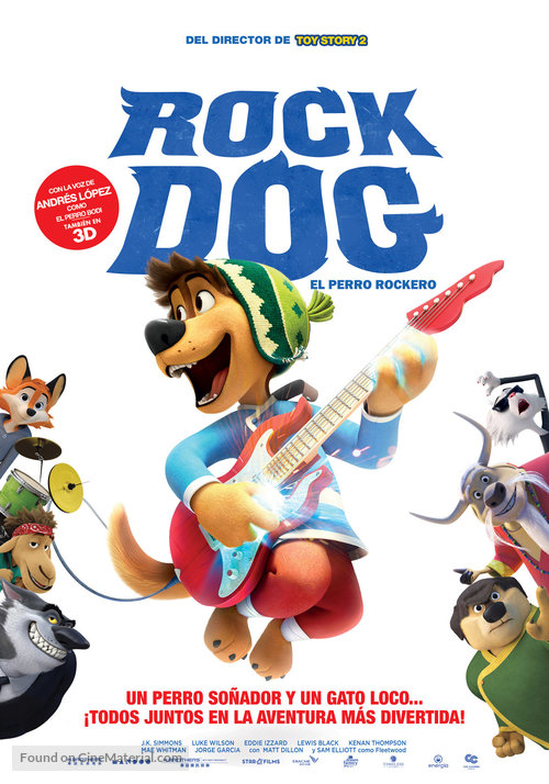 Rock Dog - Colombian Movie Poster