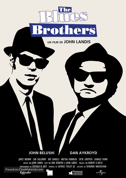 The Blues Brothers - French Re-release movie poster