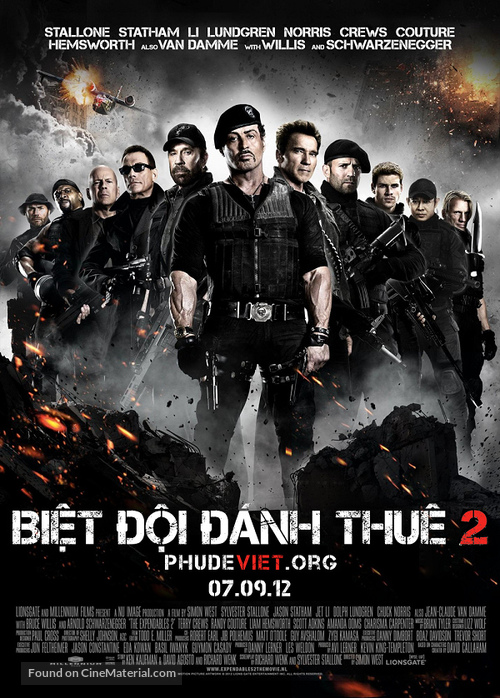 The Expendables 2 - Vietnamese Movie Poster