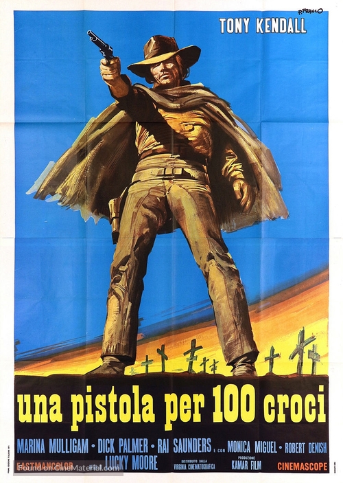 Una pistola per cento croci! - Italian Movie Poster