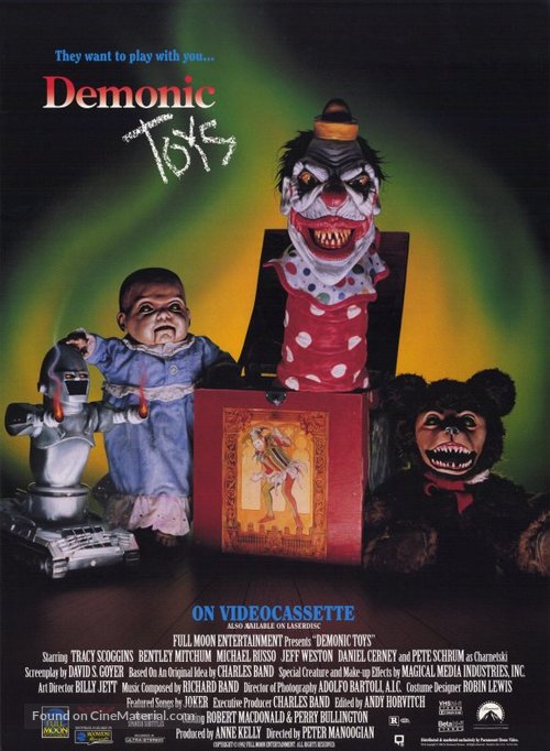 Demonic Toys - Video release movie poster