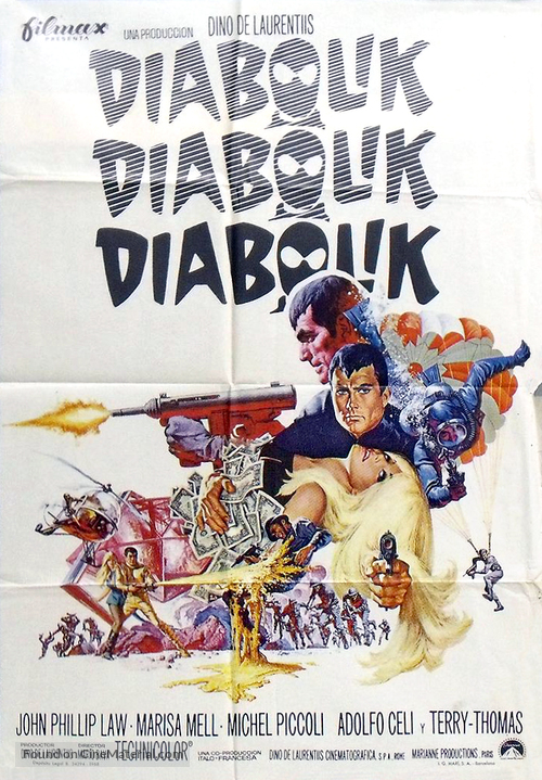 Diabolik - Spanish Movie Poster