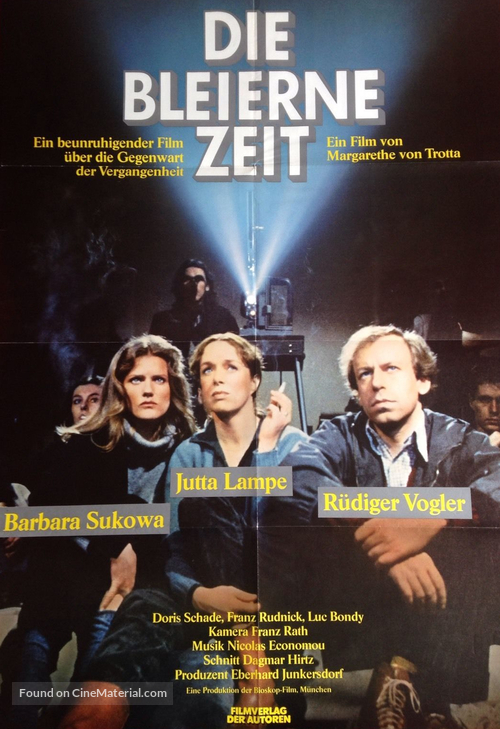 Bleierne Zeit, Die - German Movie Poster