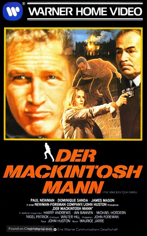The MacKintosh Man - German VHS movie cover