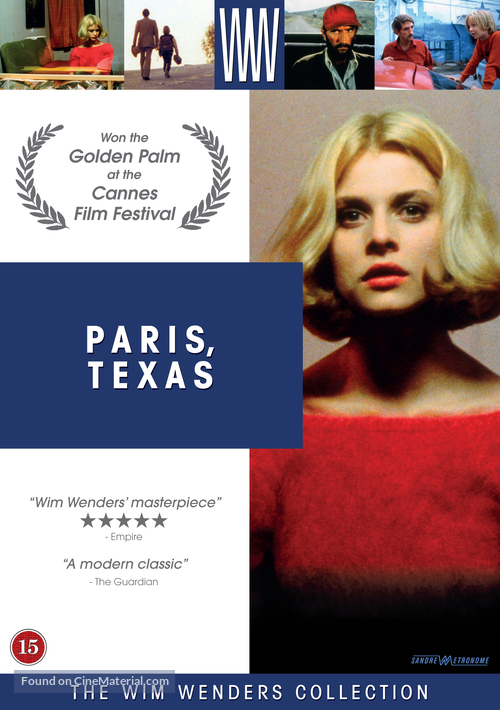 Paris, Texas - Danish DVD movie cover