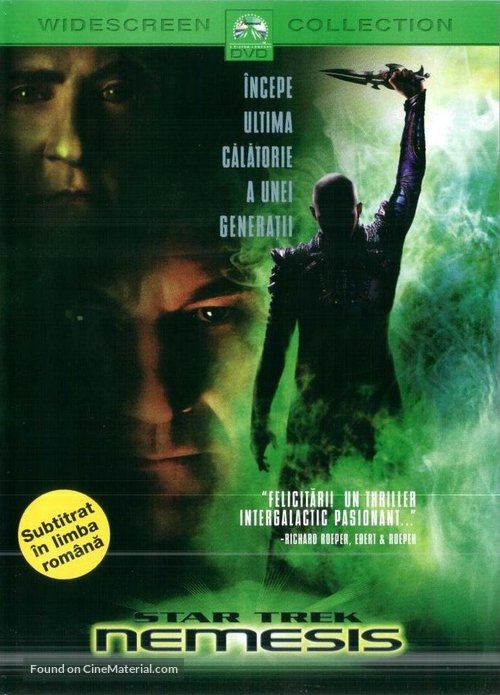 Star Trek: Nemesis - Romanian DVD movie cover