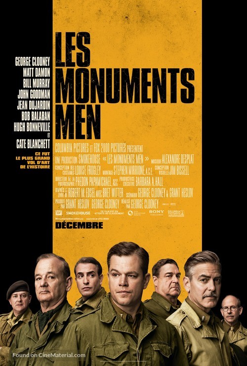 The Monuments Men - Canadian Movie Poster
