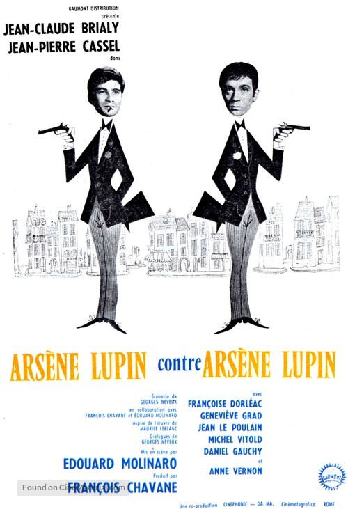 Ars&egrave;ne Lupin contre Ars&egrave;ne Lupin - French Movie Poster