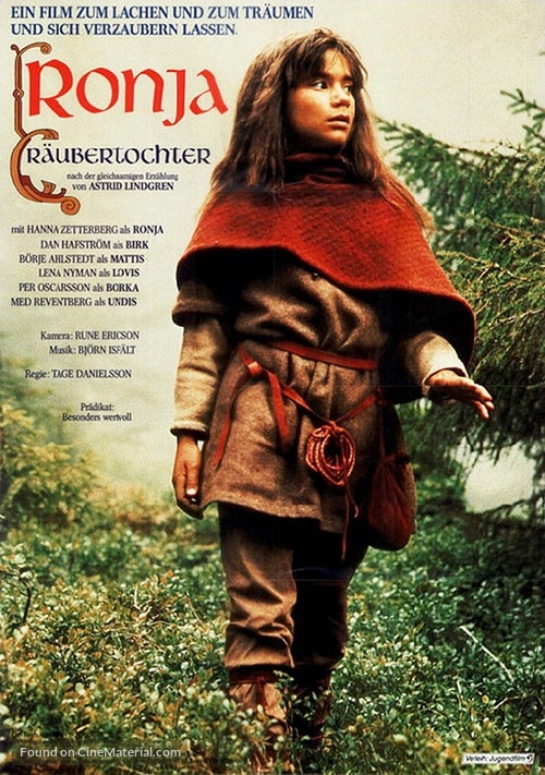 Ronja R&ouml;vardotter - German Movie Poster