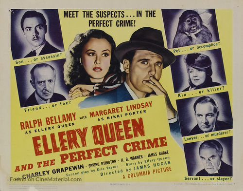 Ellery Queen and the Perfect Crime - Movie Poster